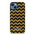 COACH NEW YORK GOLD ZIG ZAG iPhone 14 Case Cover