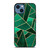 EMERALD AND COPPER GEOMETRIC PATTERN iPhone 14 Case Cover