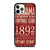ALABAMA CRIMSON TIDE FOOTBALL CLUB 1892 iPhone 12 Pro Case Cover