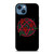 HIM BAND HEARTAGRAM FLOWER iPhone 14 Case Cover