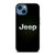 JEEP GREEN CARBON LOGO iPhone 14 Case Cover