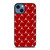 MICHAEL JORDAN SYMBOL RED PATTERN iPhone 14 Case Cover