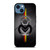 MONARCAS MORELIA BLACK LOGO iPhone 14 Case Cover MONARCAS MORELIA BLACK LOGO iPhone 14 Case Cover
