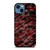 RED BLACK TIE DYE PATTERN iPhone 14 Case Cover
