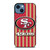 SAN FRANCISCO 49ERS AMERICAN FLAG iPhone 14 Case Cover