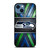 SEATTLE SEAHAWKS METAL LOGO iPhone 14 Case Cover
