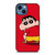 SHIN CHAN RED MINIMALIST iPhone 14 Case Cover