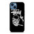 STUSSY SKULL LOGO iPhone 14 Case Cover