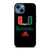 UM MIAMI HURRICANES ICON iPhone 14 Case Cover