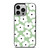 GREEN RETRO FLORAL PATTERN iPhone 14 Pro Case Cover