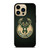 MILWAUKEE BUCKS WOODEN LOGO iPhone 14 Pro Case Cover