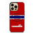MONTREAL LES CANADIENS STRIPED LOGO iPhone 14 Pro Case Cover