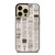 OLD NEWSPAPER PATTERN iPhone 14 Pro Case Cover