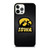 IOWA HAWKEYES METAL LOGO iPhone 12 Pro Case Cover