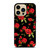 SEAMLESS RED ROSE PATTERN iPhone 14 Pro Case Cover