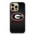 UNIVERSITY GEORGIA CARBON SYMBOL iPhone 14 Pro Case Cover