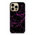VIOLET ABSTRACT SMOKED GRID iPhone 14 Pro Case Cover