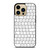 WHITE KEYBOARD PATTERN iPhone 14 Pro Case Cover