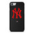 NEW YORK YANKEES STITCHING LEATHER iPhone SE 2022 Case Cover