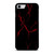 RED NEON LIGHTNING PATTERN iPhone SE 2022 Case Cover