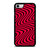 WAVY RED PATTERN iPhone SE 2022 Case Cover