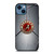 ALABAMA CRIMSON TIDE METAL LOGO iPhone 14 Case Cover