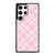 LIGHT PINK PLAID PATTERN Samsung Galaxy S23 Ultra Case Cover