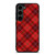 RED TARTAN CROSS PATTERN Samsung Galaxy S23 Plus Case Cover