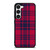 RED BLUE TARTAN PLAID PATTERN Samsung Galaxy S23 Case Cover