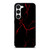 RED NEON LIGHTNING PATTERN Samsung Galaxy S23 Case Cover