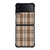 BROWN PLAID PATTERN Samsung Galaxy Z Flip 4 Case Cover