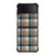 CHECK CLASSIC DARK PLAID FABRIC TEXTURES Samsung Galaxy Z Flip 4 Case Cover