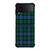 GREEN BLUE TARTAN PLAID PATTERN Samsung Galaxy Z Flip 4 Case Cover