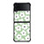 GREEN RETRO FLORAL PATTERN Samsung Galaxy Z Flip 4 Case Cover