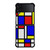 MONDRIAN COLORFUL LAYOUT Samsung Galaxy Z Flip 4 Case Cover