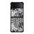 OUIJA BOARD BLACK AND WHITE Samsung Galaxy Z Flip 4 Case Cover