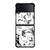 SPACE DOG WHITE PATTERN Samsung Galaxy Z Flip 4 Case Cover