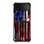 USA FLAG AMERICAN BASEBALL BLACK WHITE Samsung Galaxy Z Flip 4 Case Cover USA FLAG AMERICAN BASEBALL BLACK WHITE Samsung Galaxy Z Flip 4 Case Cover