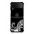 VERA BRADLEY BLACK AND WHITE Samsung Galaxy Z Flip 4 Case Cover VERA BRADLEY BLACK AND WHITE Samsung Galaxy Z Flip 4 Case Cover