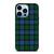 GREEN BLUE TARTAN PLAID PATTERN iPhone 13 Pro Max Case Cover