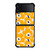 YELLOW RETRO FLORAL PATTERN Samsung Galaxy Z Flip 4 Case Cover