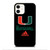 UM MIAMI HURRICANES ICON iPhone 12 Case Cover