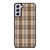 BROWN PLAID PATTERN Samsung Galaxy S21 FE Case Cover