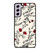 HAND DRAWING RED FLOWER PATTERN Samsung Galaxy S21 FE Case Cover