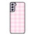 PINK PLAID PATTERN Samsung Galaxy S21 FE Case Cover