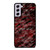 RED BLACK TIE DYE PATTERN Samsung Galaxy S21 FE Case Cover