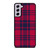 RED BLUE TARTAN PLAID PATTERN Samsung Galaxy S21 FE Case Cover