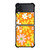 FLOWER POWER ORANGE PATTERN Samsung Galaxy Z Flip 3 Case Cover