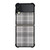 GREY TARTAN PLAID PATTERN Samsung Galaxy Z Flip 3 Case Cover GREY TARTAN PLAID PATTERN Samsung Galaxy Z Flip 3 Case Cover