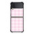 PINK PLAID PATTERN Samsung Galaxy Z Flip 3 Case Cover